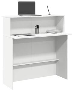 Recepcijski stol Bijeli 100x50x103 5 cm Inženirsko drvo - Bijela Bijela