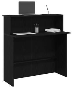 Recepcijski stol crni 100x50x103 5 cm izrađeno drvo - Crna Crna