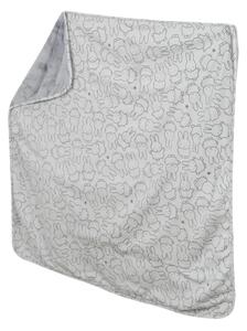 Siva pamučna deka za bebe 80x80 cm Miffy – Roba