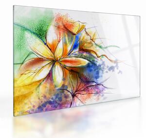 Staklena slika - Cvijet (70x50 cm)