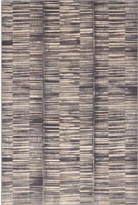 Sivi vuneni tepih 133x180 cm Grids – Agnella