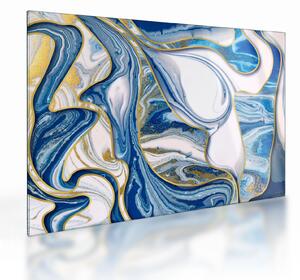 Staklena slika - Mramorni valovi (70x50 cm)