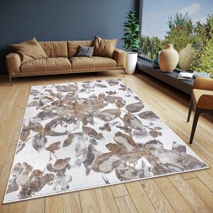Sivo-smeđi tepih 57x90 cm Shine Floral – Hanse Home