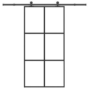 Klizna vrata s okovom 102x205 cm ESG staklo i aluminij - 102 x 205 cm (213.5 cm) 1 Rešetke 3 x 2 102 x 205 cm (213.5 cm)