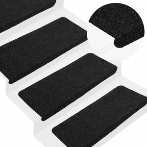 Ljepljivi tepisi za stepenice 30 kom crni 65x24 5x3 5 cm - Crna 65 x 24.5 x 3.5 cm 30 Crna