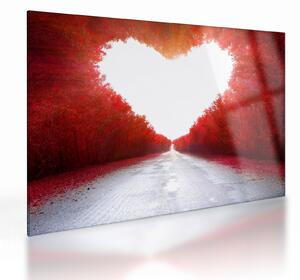 Staklena slika - Put do ljubavi (70x50 cm)