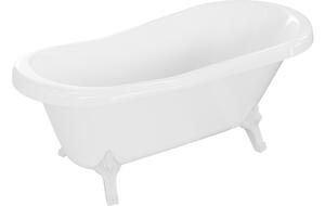 Mexen Retro samostojeća kada 150 x 73 cm, bijela, bijele noge - 53251507300-20