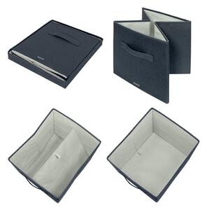 Tamno sive tekstilne kutije za pohranu u setu 2 kom s poklopcem 33x38x32.5 cm – Leitz