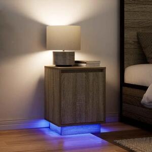 Noćni ormarići s LED svjetlima 2 kom boja hrasta 38x34x50 cm - sonoma hrast 2 Sonoma hrast 2