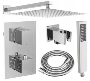 Mexen Cube DR02 podžbukni tuš set s kišnom glavom 30 cm, krom - 77502DR0230-00