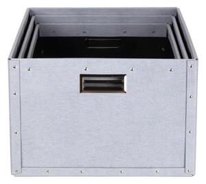 Svijetlo sive kartonske kutije za pohranu u setu 3 kom Ture – Bigso Box of Sweden