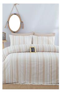 Bež pamučna posteljina za bračni krevet/za produženi krevet 200x220 cm – Mila Home