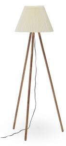 Stojeća svjetiljka u prirodnoj boji s tekstilnim sjenilom (visina 149 cm) Benicarlo – Kave Home