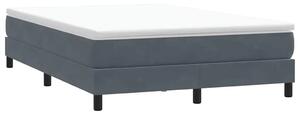 Box Spring krevet bez madraca tamno sivi 160x210 cm samt - Tamno siva 160 x 210 cm 25 cm Tamno siva