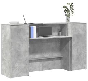 Recepcijski stol 180x50x103 5 cm konstruiranog drva - Beton siva 180 x 50 x 103.5 cm Beton siva 180 x 50 x 103.5 cm