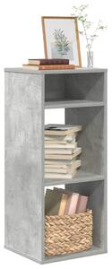 Ormarić za knjige boja betona 34x31x80 cm konstruirano drvo - Beton siva 34 x 31 x 80 cm 1 Beton siva