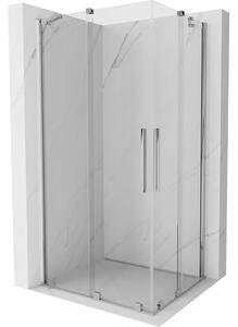 Mexen Velar Duo klizna pregrada za tuš klizna 90 x 80 cm, prozirna, krom - 871-090-080-02-01