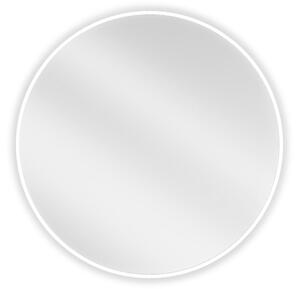 Mexen Loft okruglo ogledalo za kupaonicu 70 cm, bijeli okvir - 9850-070-070-000-20