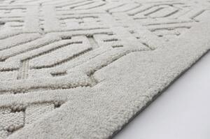 Svijetlo sivi vuneni tepih 133x190 cm Dive – Agnella
