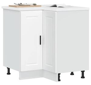 Kuhinjski kutni donji ormarić Porto bijeli konstruirano drvo - Bijela 1 1x kutni donji ormarić (2 vrata) 75 5 cm širok 81 5 cm v