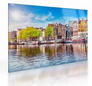 Staklena slika - Plesajuće kuće, Amsterdam (70x50 cm)
