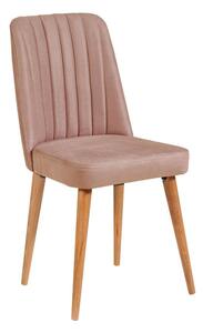 Svijetlo ružičasta baršunasta blagovaonska stolica Stormi Sandalye – Kalune Design