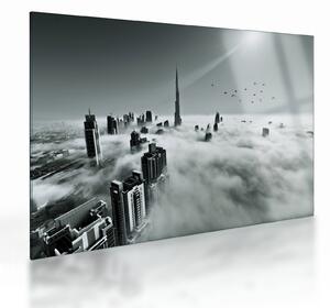 Staklena slika - Neboderi u Dubaiju (70x50 cm)