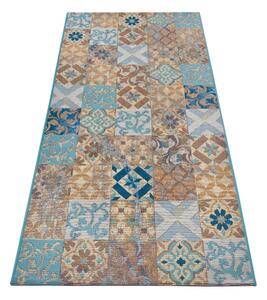 Plavi tepih staza 75x150 cm Cappuccino Mosaik – Hanse Home