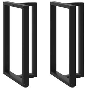 Noge za barski stol T-oblika 2 kom Crne 60x35x(100-101) cm Čelik - Crna 60 x 35 x (100-101) cm 2 1