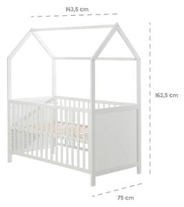 Sivi dječji krevet 70x140 cm – Roba