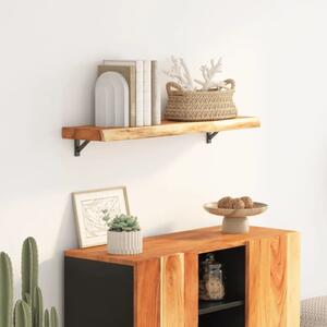 Zidna polica 70x30x2 5 cm pravokutna bagremovo drvo živi rub - Prirodna 70 x 30 x 2.5 cm 1 Masivno bagremovo drvo