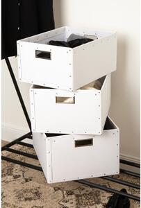 Bijele kartonske kutije za pohranu u setu 3 kom Ture – Bigso Box of Sweden