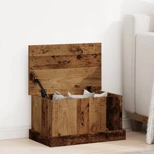 Kutija za pohranu boja staro drvo 30x50x28 cm konstruirano drvo - Staro drvo 30 x 50 x 28 cm 1 Staro drvo