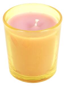 Mirisna svijeća u staklu YELLOW 6,5 cm žuta