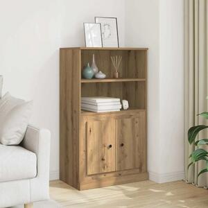 Visoka komoda boja hrasta 60x35 5x103 5 cm konstruirano drvo - Boja hrasta 1 Boja hrasta