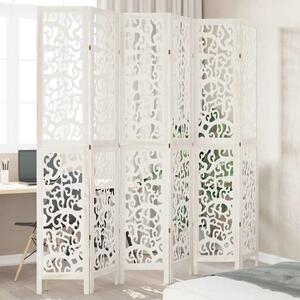 Paravan - Sobna pregrada s 6 panela bijela od masivnog drva paulovnije - 40 x 220 cm 1 6 40 x 220 cm