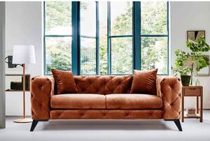 Narančasta baršunasti sofa 197 cm Como – Artie