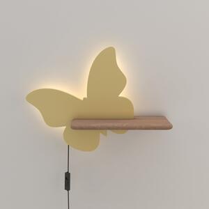 Žuta dječja lampa Butterfly - Candellux Lighting