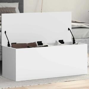 Kutija za pohranu bijela 90 x 35 x 35 cm od konstruiranog drva - Bijela 90 x 35 x 35 cm 1 Bijela