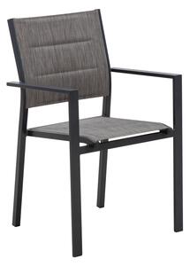 Metalna stolica Gwen 56x56x87 cm, siva