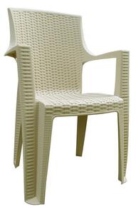 Plastična stolica Amelia Cappuccino