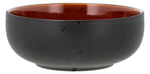 Crna/narančasta zdjela od kamenine ø 18 cm – Bitz