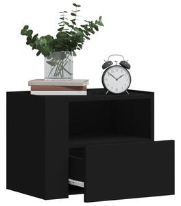 Zidni noćni ormarići 2 kom crni 45 x 30 x 35 cm - Crna 2 Crna 2
