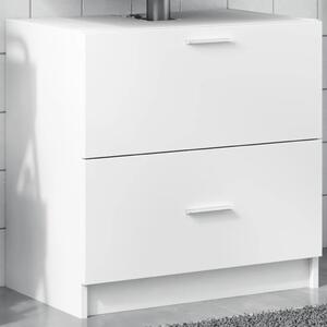 Ormarić za Lavabo - Umivaonik bijeli 59 x 37 x 59 cm konstruirano drvo - Bijela 59 x 37 x 59 cm 1 1
