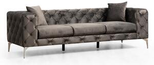 Tamno siva baršunasti sofa 237 cm Como – Balcab Home