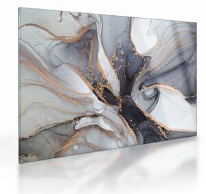 Staklena slika - Sivi mramor (70x50 cm)