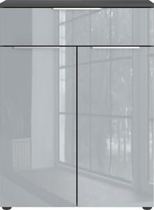 Sivi visok/zidni kupaonski ormarić 71x95 cm Vasio – Germania