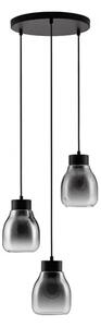 BLACU VISILICA E27/3X12W/CRNA & SIVA NL9009271