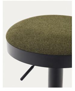 Tamno zelene barske stolice u setu 2 kom 58 cm Zaib – Kave Home