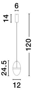 EGNA VISILICA LED /3000K/13W/1447lm/ZLATNA NL9009279